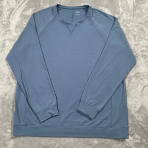 Cozy Earth Sweatshirt Large Blue Soft Cozy Lounge Pajama Casual Sleepwear Bamboo